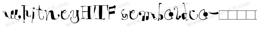 whitneyHTF semboldco字体转换